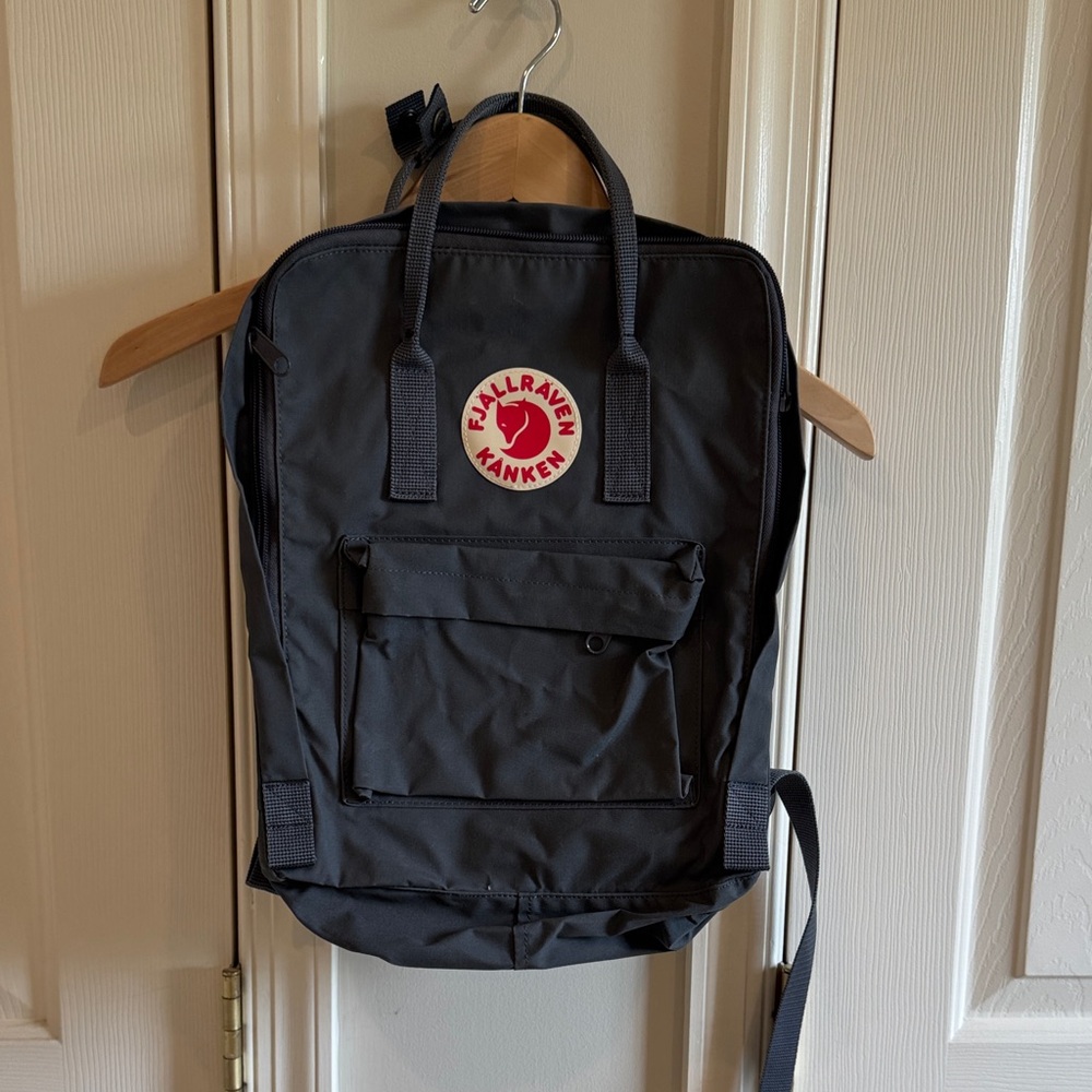 Fjallraven Kanken Backpack in Black with Red Logo NWOT